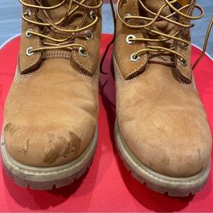 Timberland Leather 6 Inch Waterproof Boots #10361 Wheat Nubuck Women's  10 M USA
